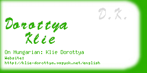 dorottya klie business card